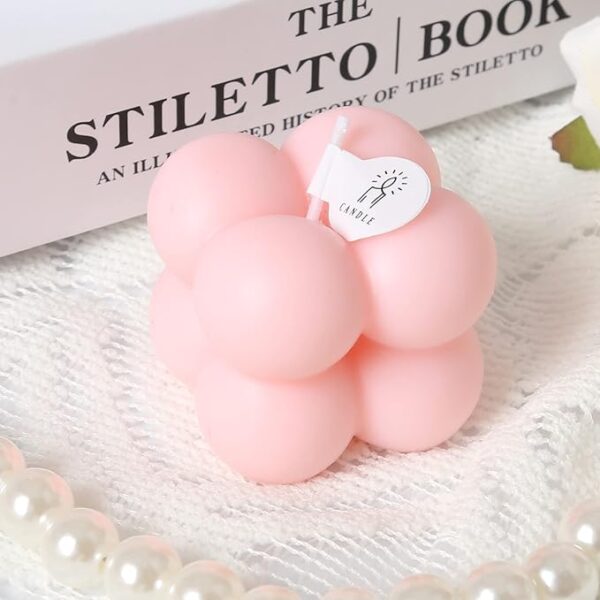 Bubble Candle Cute Mini Cube Soy Wax Candle - Image 2
