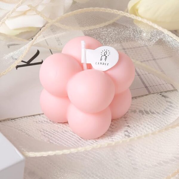 Bubble Candle Cute Mini Cube Soy Wax Candle - Image 3