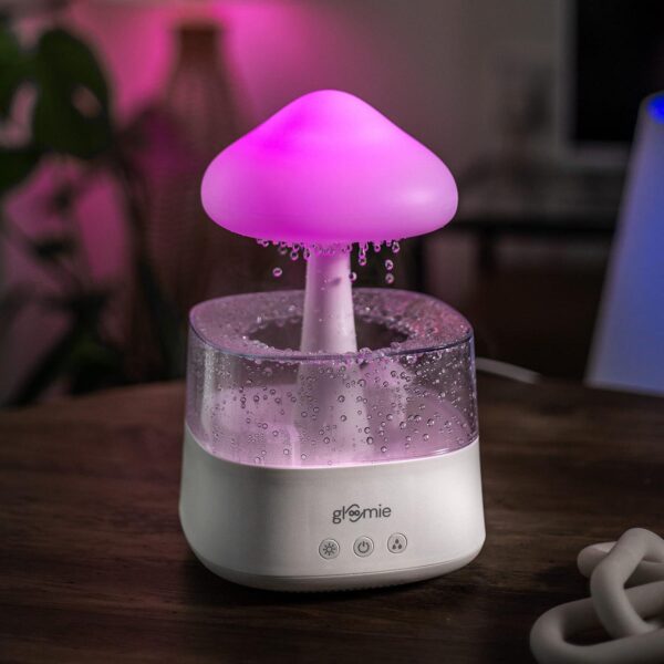 Rain Cloud Humidifier Diffuser For Aromatherapy With 7 Colors LED Lights And Remote Control, USB Rechargeable for Relaxing Mood - Image 2