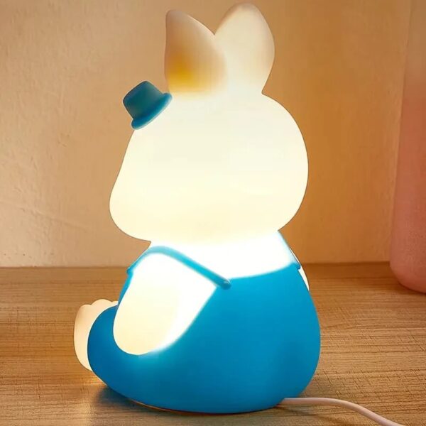 Cute Bunny Couple Pair Silicon Lamp (Rechargeable) - Image 2